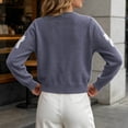 thumbnail image 4 of Iroehba Cardigan Sweaters for Women Long Sleeve Button Down Crew Neck Knit Tops Relaxed Cut Elegant Casual Outerwear for Daily Wear, 4 of 7
