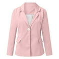 thumbnail image 5 of BRDFRL Women's Lined Blazers Business Casual Long Sleeve Blazer Open Front Lightweight Suit Jacket for Work Pink 3XL, 5 of 5