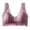 Purple, variant on Womens Front Closure Bra Wireless Wide Strap Seamless Comfort Lace Leaf Pattern Bra for Daily Wear
