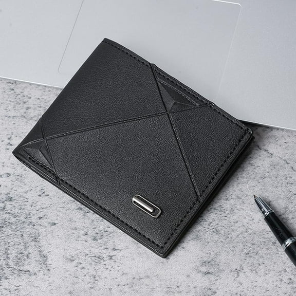 ZOUBAOQ Fashion Casual Wallet Short, Multi Slot Wallet for Men Soft Leather Wallet