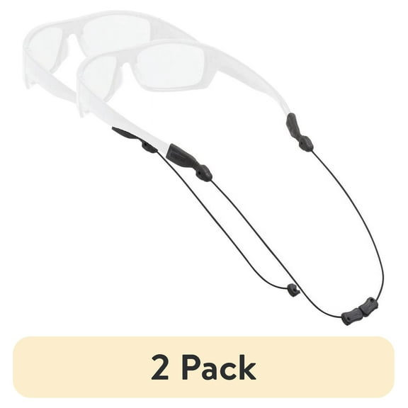 (2 pack) Chums Adjustable Eyeglass Retainer - Stainless Steel, Adults, Unisex
