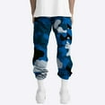 thumbnail image 5 of Men's Camouflage Print Cargo Pants Drawstring Elastic Waist Tapered Pockets, 5 of 8