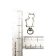 thumbnail image 4 of Pack of 100 Metal Cat Shaped Spring Snap Keychain Clip Hanging Buckle Key Ring DIY Craft Key Chains Accessories, 4 of 7