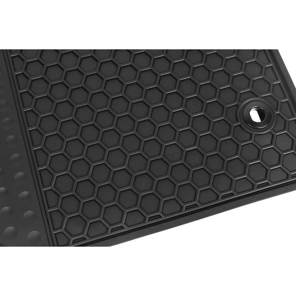 Car Floor Mat Rubber Custom Fit for Cadillac SRX 2019 2018 2017 2016 2015 2014 2013 2012 2011 2010 Full Black Auto Floor Liners All Weather Heavy Duty