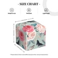 thumbnail image 3 of Picia Roses and Butterflies Pattern Tissue Box Cover,PVC Leather Square Holder,Tissue Box Holder with Magnetic Bottom,Facial Paper Organizer Dispenser-5.2"X5.2"X5.2", 3 of 8