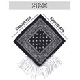 thumbnail image 3 of Bandana JIANGLAI con Flecos y Strass con Gafas de Sol en Forma de Corazón Negra, 3 of 9