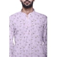 thumbnail image 3 of Atasi Kurta Décontractée Imprimée à Col Chinois Chemise Ethnique Kurta Courte pour Homme Tunique, 3 of 5