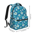 thumbnail image 2 of Easygdp Daisies Flowers Mochila Ergonómica Versátil para Laptop - Múltiples Bolsillos, Correas Ajustables, Unisex para Escuela, Viajes y Actividades al Aire Libre-One Size, 2 of 5