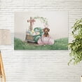 thumbnail image 2 of Easter Egg Dachshund Bunny Ear Welcome Spring Truck Horizontal Matte Canvas Poster Wiener Dog Lover Gifts Idea Wall Art Home Decor - 12002, 2 of 5