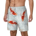 thumbnail image 2 of Balery Koi Fish Corals,Spring Summer Mens Swim Trunks Swim Shorts for Men Quick Dry Inseam Beach Shorts with Compression Liner Pocket-X-Large, 2 of 9