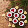 thumbnail image 4 of Naler Pack of 8  Mini Linzer Cookie Cutter Set Biscuit Cutters for Christmas Winter Party Holiday, 4 of 7