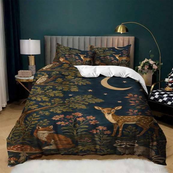 3Pcs Lightweight Bedding Set Soft Breathable Comforter Set All Season Comforter Quilt Cover with Pillowsham