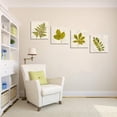 thumbnail image 4 of Green Leaf Wall Art Botanical Wall Decor Plants Leaves Print Painting Vintage Pictures for Bedroom Living Room Bathroom Office Framed Artwork (16'''' x 16'''' x4), 4 of 6