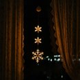 thumbnail image 5 of 3 Pcs Christmas Snowflake Window Lights Decorations Battery Operated Snowflake Hanging Lights with Suction Cup & Twinkling Mode for Holiday Indoor Decor, 5 of 7