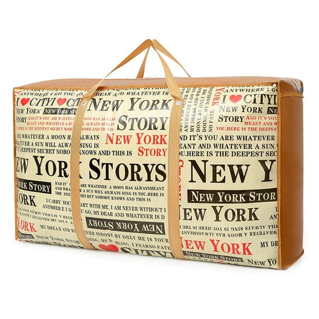 Moving Luggage Bag Thickened Non Woven Moving Bag Quilt Storage Bag Proof Luggage Bag Hand Held Packing Bag Storage for Closet Organization Small Baby Storage Organizer for Clothes Storage Bag Zipper