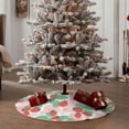 thumbnail image 5 of Daiia Strawberry Drawing Merry Christmas Tree Skirt , Xmas Large Lace-up Tree Skirt, Santa Snowflakes Rustic Home Decorations New Year Party Farmhouse Decor-48", 5 of 7