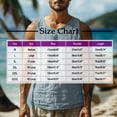 thumbnail image 3 of YanHoo Mens Linen Tank Tops Sleeveless Round Neck Workout Shirts Big and Tall, 3 of 7