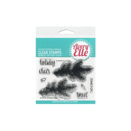 UPC: 0811568029910 | Avery Elle Clear Stamp Layered Pine