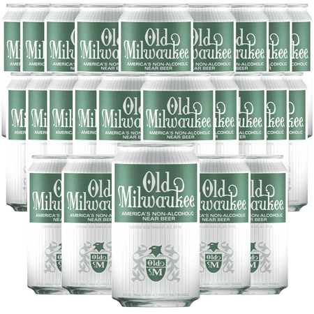 Old Milwaukee 24 Pack Non-Alcoholic Beer | Domestic Non-Alcoholic Malt Beverage | 12 FL OZ Cans