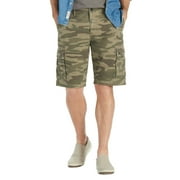 New Lucky Brand Mens Camo Green Stretch Sateen Cotton Cargo Shorts Sz 38W 5019-6