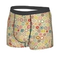 thumbnail image 5 of Goofa Retro Geometry Printed Men's Boxer Briefs Underwear, Moisture-Wicking Underwear, Trunk,Soft and Breathable Cotton Underwear-XX-Large, 5 of 9