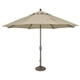 thumbnail image 6 of SimplyShade 11 ft. Catalina Octagon Push Button Tilt Market Umbrella  Black, 6 of 7
