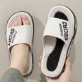 thumbnail image 2 of Pillow Slippers for Women and Men Home Slip on Shower Sandals Shoes Cushioned Thick Sole Lightweight Summer Slides White Size 9, 2 of 6