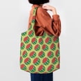 thumbnail image 4 of Vsdgher Summer Watermelon Print canvas Tote Bag, Lightweight Cloth Bags, Suitable for shopping, groceries, travel, 4 of 4