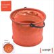 thumbnail image 1 of Green Folding bucket, foldable portable fishing bucket, 1 of 4