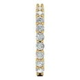 thumbnail image 3 of Clara Pucci 14K Yellow Solid Gold Custom Laser Engraved Women's Solid Gold Ring Eternity Statement Band With Round Cut 1.2TCW, 3 of 7