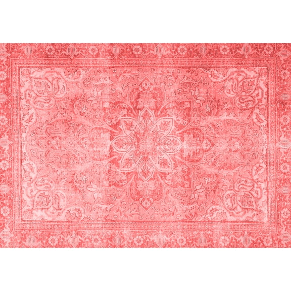 Ahgly Company Indoor Rectangle Persian Red Traditional Area Rugs, 7' x 9'