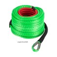 thumbnail image 3 of Miumaeov 3/8" x 100' Synthetic Winch Rope with Hook Winch Cable with Protective Sleeve Car Tow Recovery Cable for 4WD Off-Road Vehicle Truck ATV UTV SUV 23,809 LBS Breaking Strength, 3 of 12