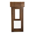 thumbnail image 4 of Michael Amini Brooklyn Walk Wood & Metal Console Table - Burnt Umber Brown, 4 of 10