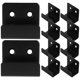 thumbnail image 1 of Phenofice 10Ud De Pared Negros De Hierro Con Móvil Para Exhibición Y Almacenamiento, 1 of 8