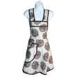 thumbnail image 1 of A Greener Kitchen AP009 Organic Cotton Full Apron - Evelyn in Chocolate Brown, 1 of 1