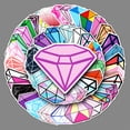 thumbnail image 1 of Pegatinas de diamantes, paquete de 50 pegatinas bonitas para botellas de agua de cristal, pegatinas impermeables para monopatín, ordenador portátil, ordenador, nevera, taza, 1 of 5