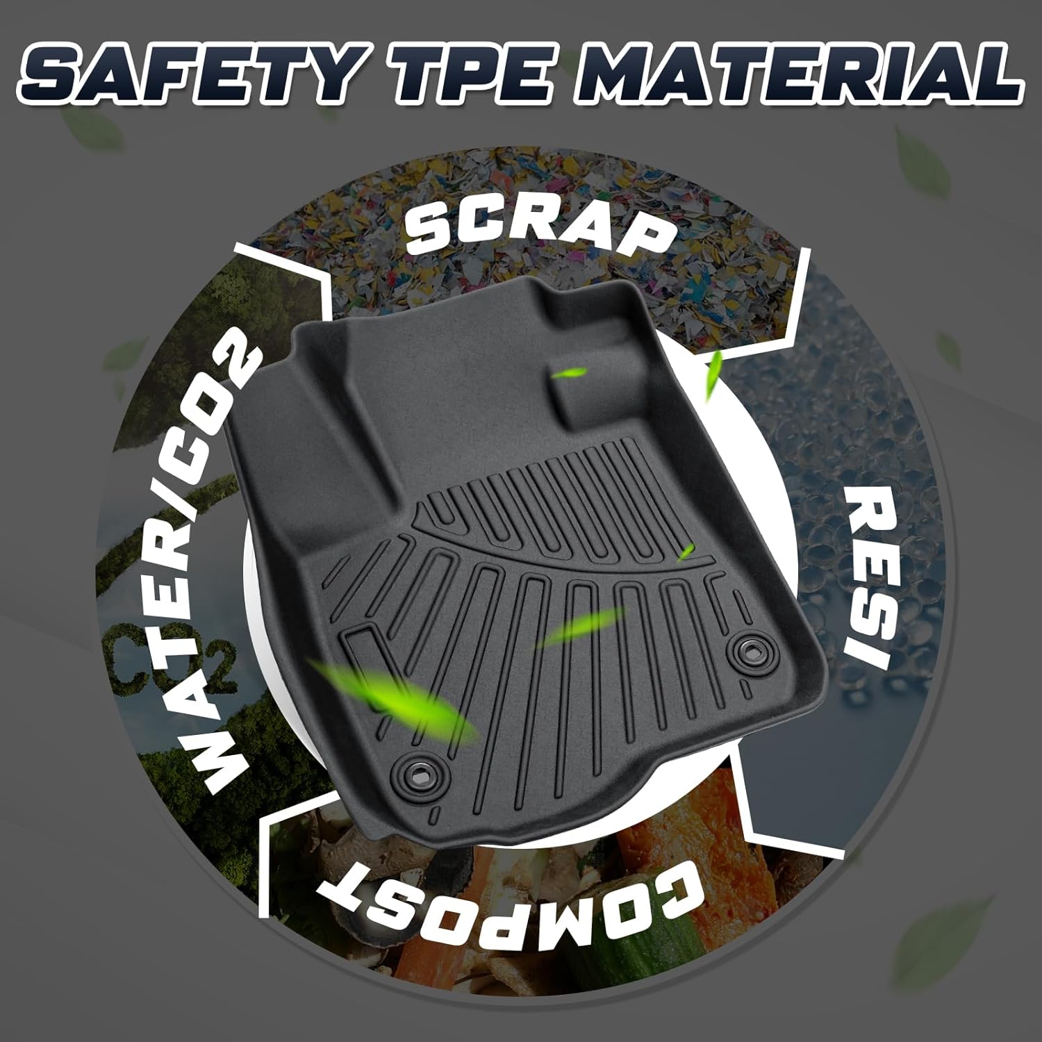 Floor Mats&Cargo Liner for Honda CR-V/CR-V 2023,All Weather Protection TPE CRV Cargo mats,4PCS 1st&2nd&3rd Row Full Set Floor Liners CRV 2023 Car Mats Accessories Black