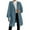 Dark Blue, variant on Oversized Teddy Jacket for Women Cozy Fuzzy Long Coat with Pockets Warm Casual Outerwear XL Size Black