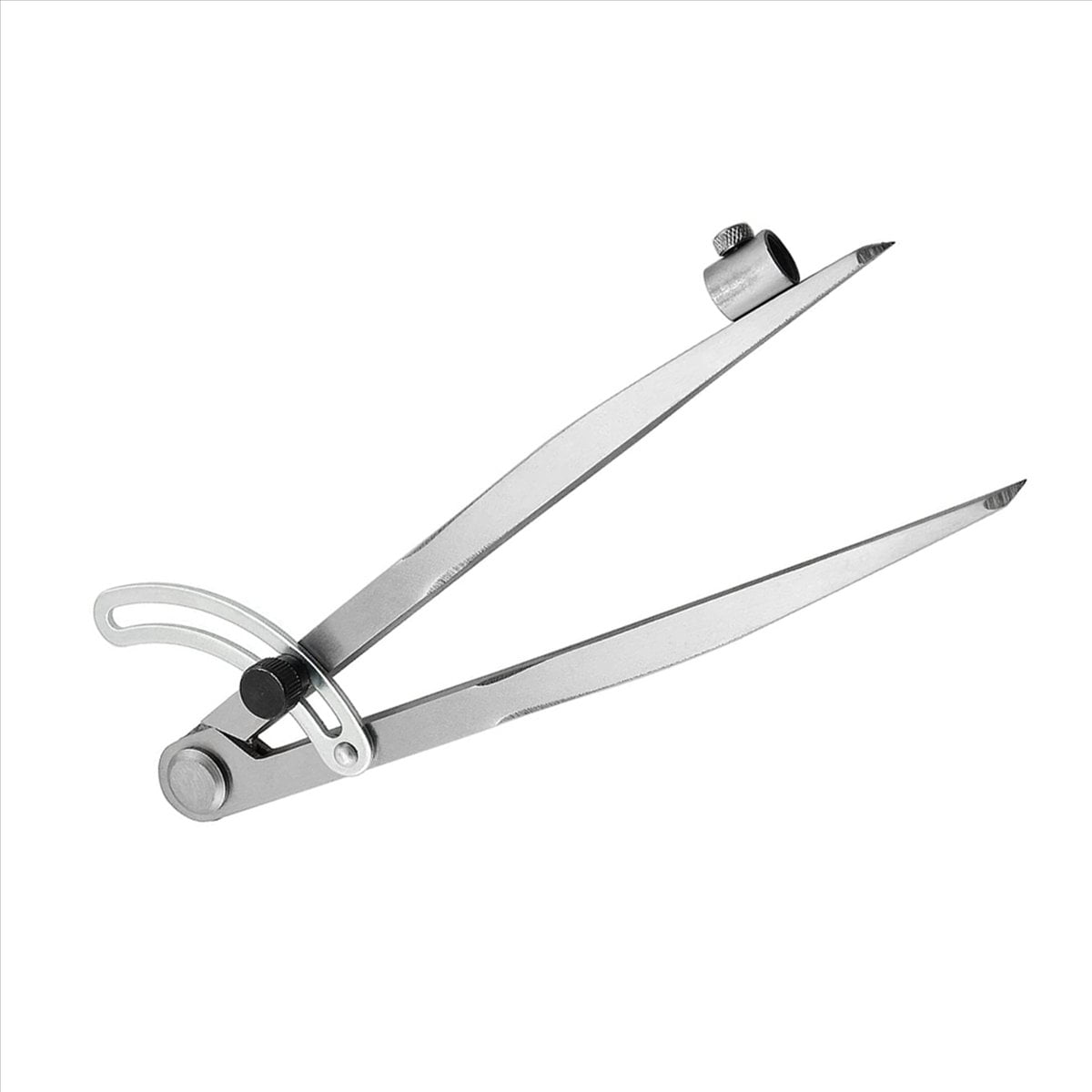 2pcs 8 Inch Compass 200mm Wing Divider Scribe Tool with Pencil Holder for Geometry, Wood, Metal and Leather