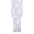 thumbnail image 5 of LaRibbons 1 1/2" Wired Ribbon | Purple w/ White All Over Bunny | 10 Yard Roll, 5 of 8