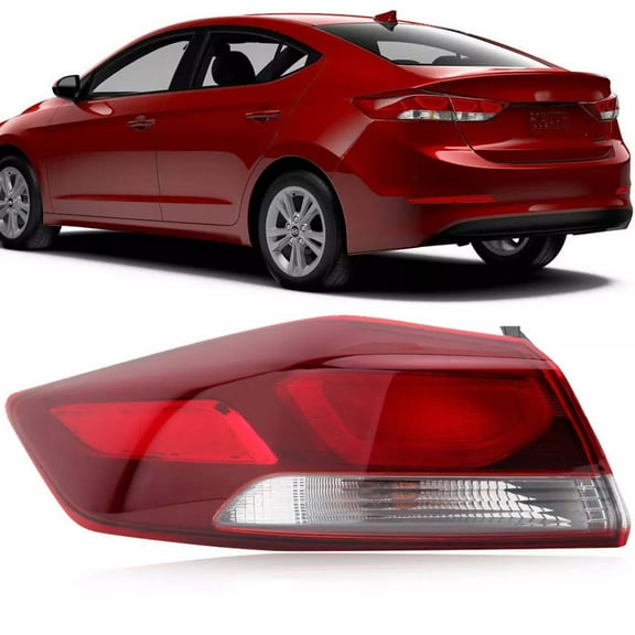 Tail Light For 2017-2018 Hyundai Elantra Assembly w/Bulbs Driver Side