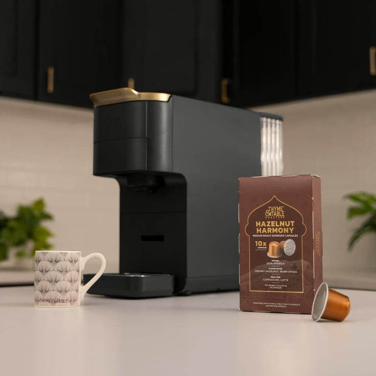 Thyme & Table Espresso Capsules Hazelnut Medium Roast Compatible