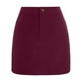 thumbnail image 3 of Dpytoraw Women's Corduroy Mini Skirt High Waist Slim Fit Autumn Winter Short Corduroy Skirt Maxi Skirts Women Casual Red, 3 of 4
