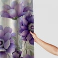 thumbnail image 3 of Orinice Watercolor Floral Plant Shower Curtain Purple Beige Flower Vintage Colorful Botanical Wildflower Herb Boho Modern Minimalist White Farmhouse Fabric Bath Curtain with Hook 60x72, 3 of 7