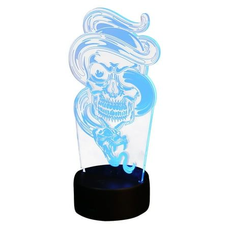 

Ghost Shaped Night Light Without Battery (Black Base Colorful + Touch)