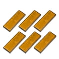 thumbnail image 1 of 6uds Rectangular Seguridad Reflectante Auto Adhesivo Reflector Naranja, 1 of 1