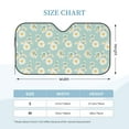 thumbnail image 3 of Bingfone Floral Daisy Car Windshield Sunshade,Sun Foldable Sun Shield Sun Visor for Car - Small, 3 of 8