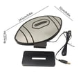 thumbnail image 3 of Cadancy Football Shaped LED Light Illusion Night Lamp, Sports Themed Room Decoration for Boys Kids Teens, USB Powered Desk Table Light Gift, 3 of 6