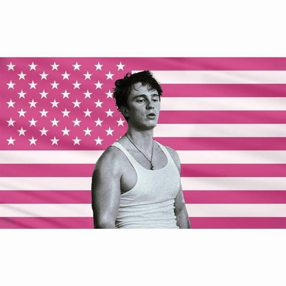 crusmary Drew Starkey Flag Tapestry Poster Wall Hanging Banner Art Aesthetic Poster For Dorm Bedroom Living Room Office Party Decor 60"x36" Gift