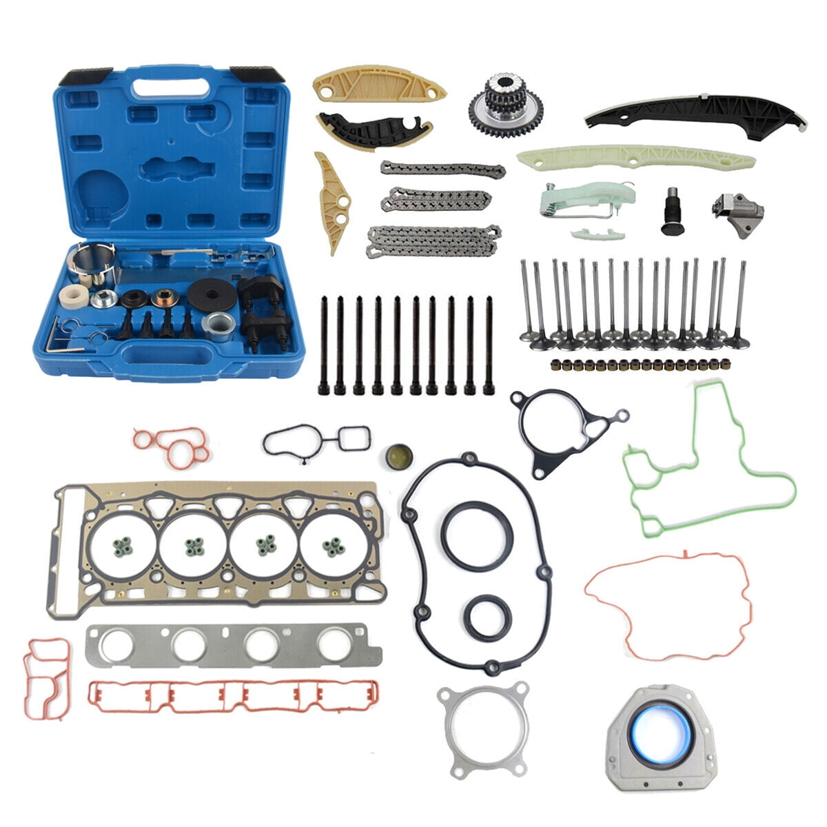 Repair Kit Timing Chain Tool Kit Head Gasket For VW GTI Jetta Audi A4 1.8 2.0TSI